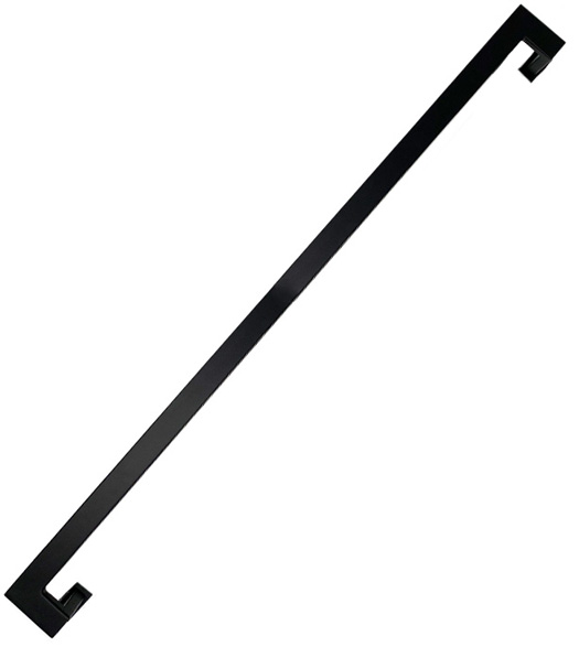 Matte Black 36 Inch Offset Square Door Pull