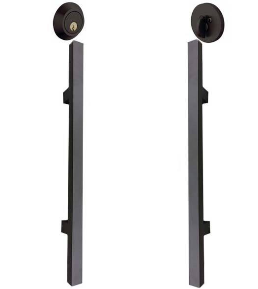 Modern Front Door Pull Set