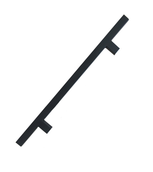Modern 36 Inch Matte Black Square Door Pull