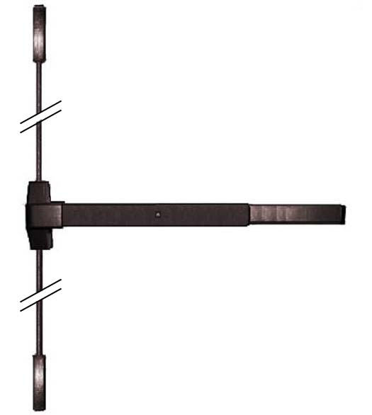 Dark Bronze Vertical Rod Exit Device