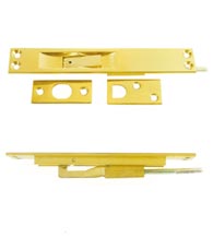 Solid Brass Extension Flush Bolts (12, 18, and 24 inches), Deltana DEL-EFB