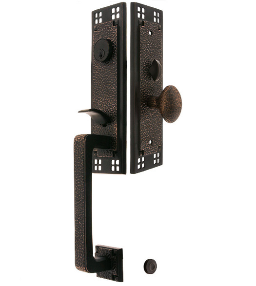 Emtek Craftsman Mortise Entrance Handleset