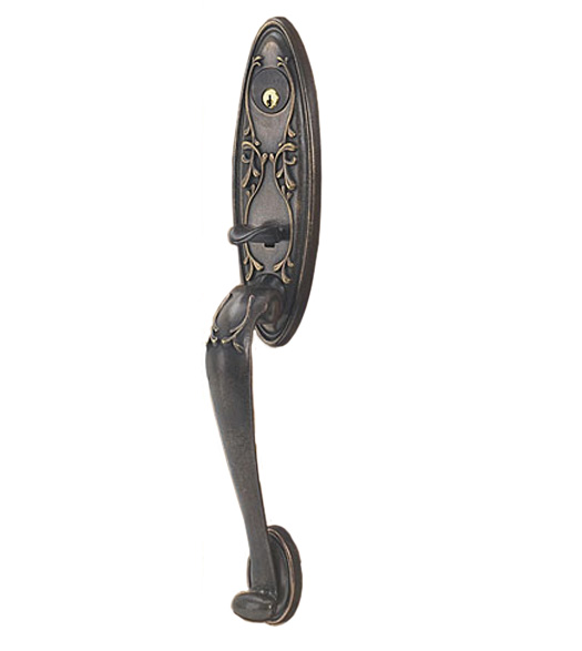 Oval Da Vinci Mortise Entrance Handleset
