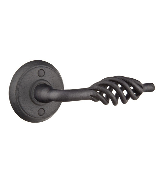 Wrought Steel Lafayette Lever with Round Rose