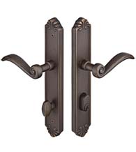 Bronze Tuscany 2 x 10 Multi Point Trim Set, Emtek 1645