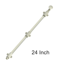 Solid Brass 24 Inch Surface Bolt, Emtek 8514
