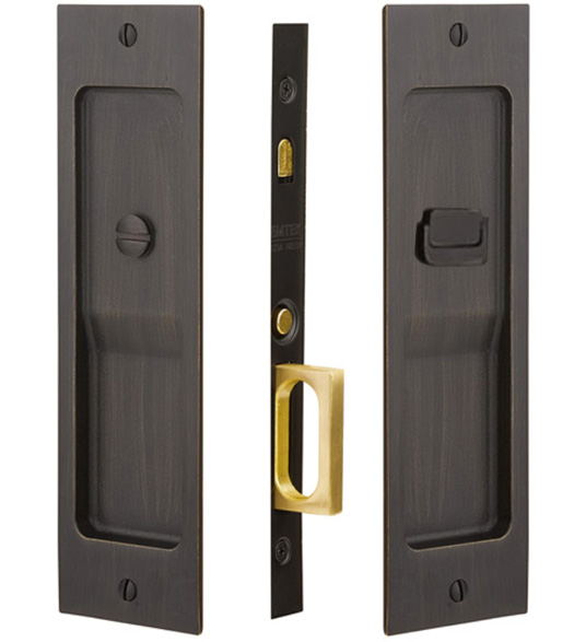 Rustic Modern Privacy Pocket Door Hardware