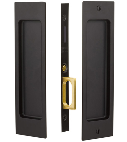 Sandcast Bronze Dummy Pocket Door Hardware