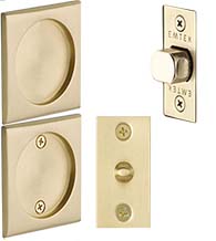 Passage Square Tubular Pocket Door Set, Emtek 2134
