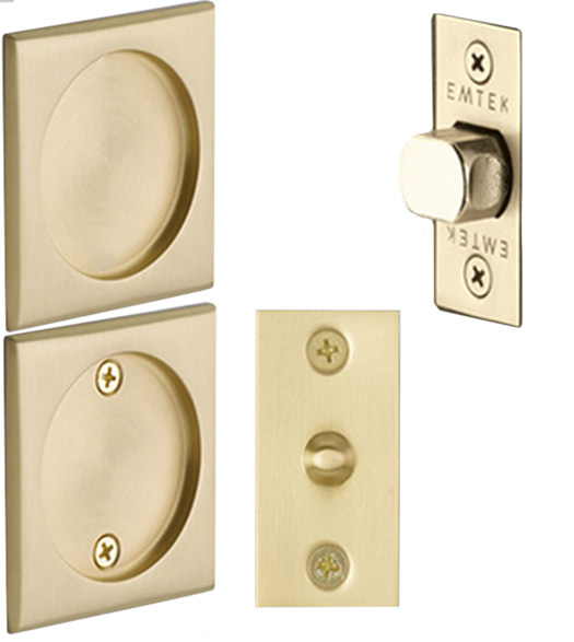 Square Pocket Door Passage Set