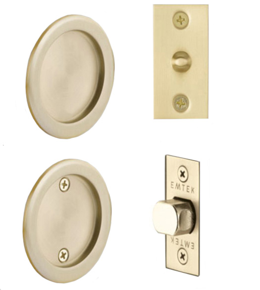 Round Pocket Door Passage Set