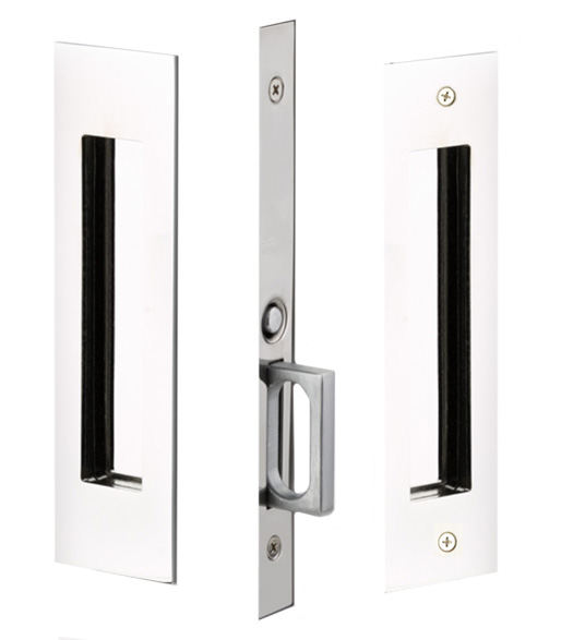 Narrow Rectangular Passage Pocket Door Set