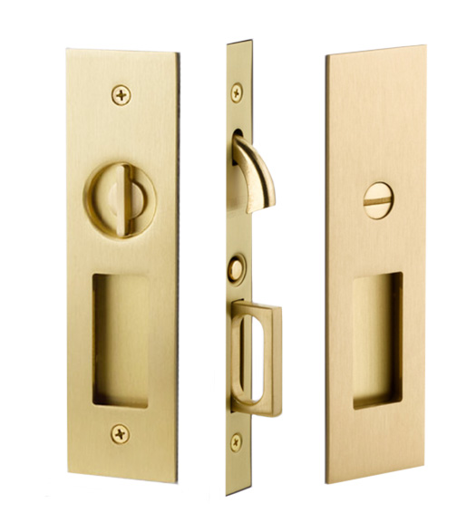 Narrow Rectangular Pocket Door Hardware