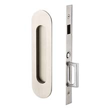 Narrow Oval Dummy Pocket Door Set, Emtek 2166