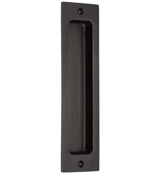 8 Inch Sandcast Bronze Recessed Pull