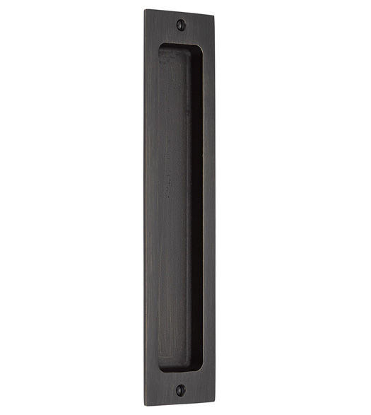 10 Inch Sandcast Bronze Recessed Pull