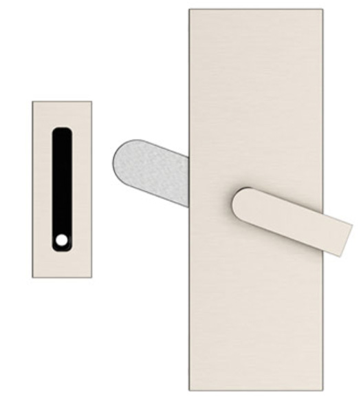 Modern Rectangular Barn Door Privacy Lock
