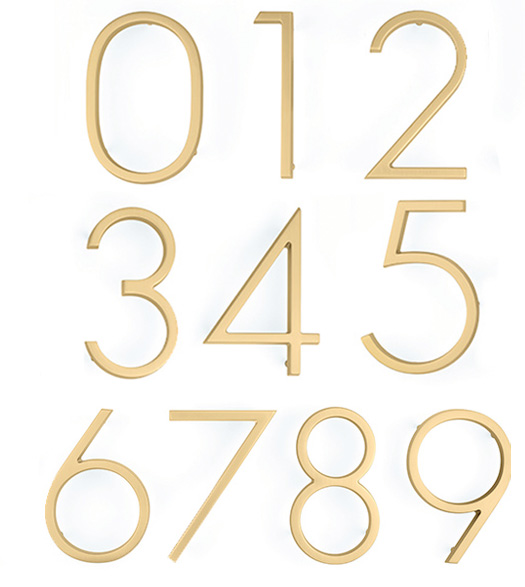 7 Inch Modern Address Numbers