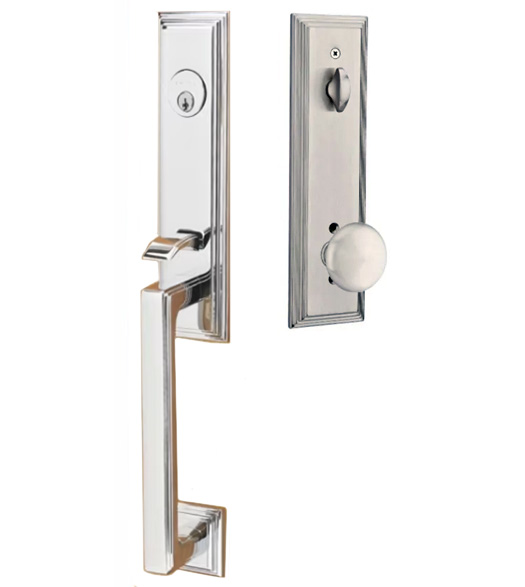 Emtek Manhattan Mortise Entrance Handleset