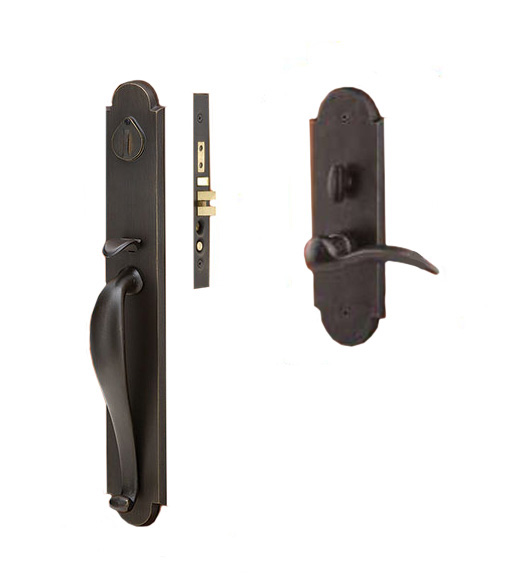 Sandcast Bronze Topeka Handleset