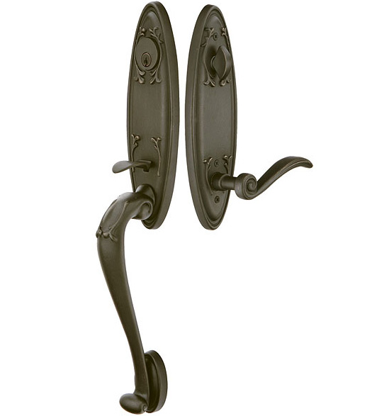 Cast Bronze Tuscany Entry Door Handleset