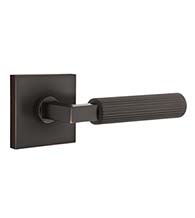 Reed Lever with Square Rose, Emtek 5050LSSK