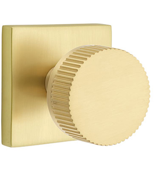 Conical Straight Knurled Knob and Square Rose