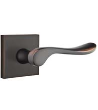 Luzern Lever with Square Rosette, Emtek 5050LU