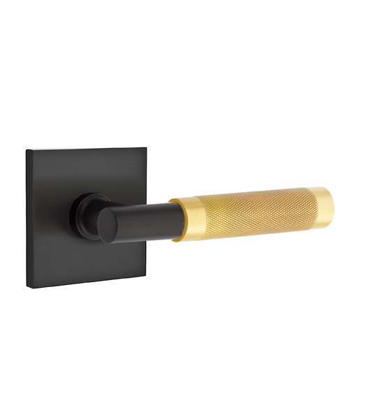 T-Bar Knurled Lever with Square Rose