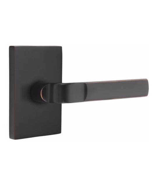 Aston Lever with Rectangular Rose