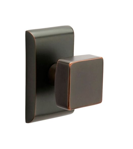 Modern Square Knob with Neos Rosette