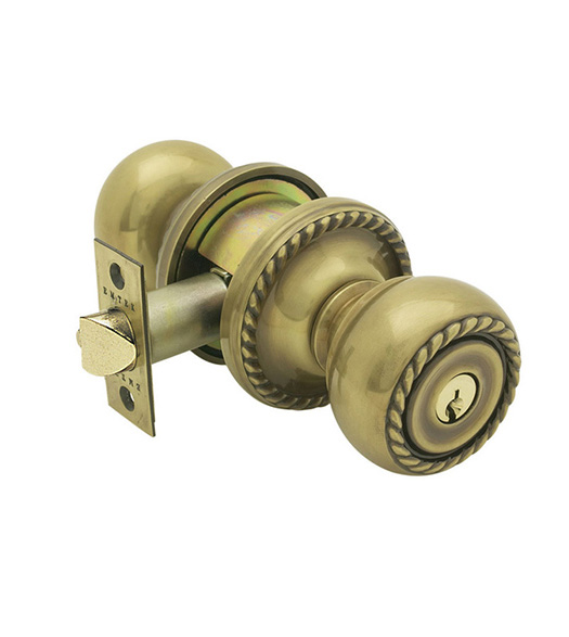 Rope Key in Knob with Rope Rosette