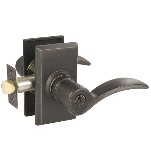 Durango Key in Lever with Rectangular Rose