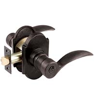Durango Key in Lever with Arched #1 Rosette, Emtek 5104D