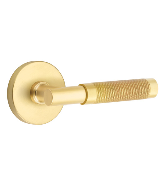 T-Bar Knurled Lever with Disk Rose