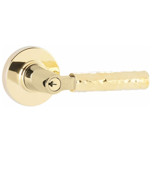 Key in Hammered Lever with Disk Rosette