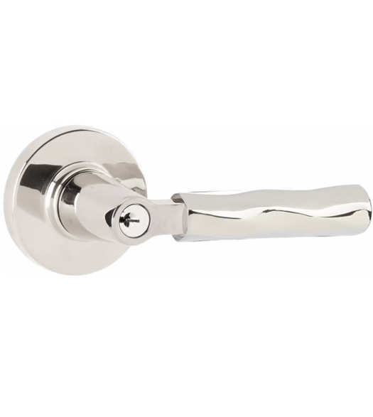 Key in Tribeca Lever with Disk Rosette