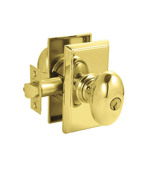 Egg Key in Knob with Rectangular Rosette