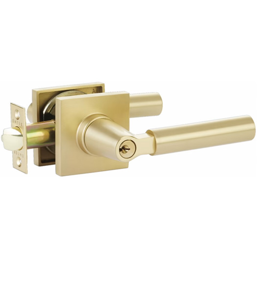 Keyed Hercules Lever with Modern Square Rose