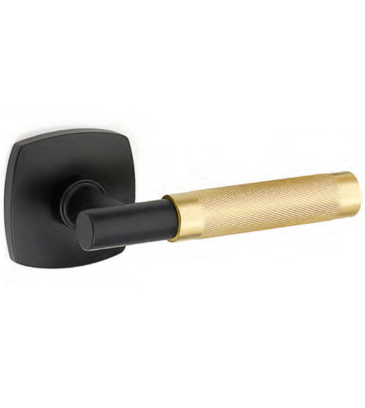 T-Bar Knurled Lever with Urban Modern Rose