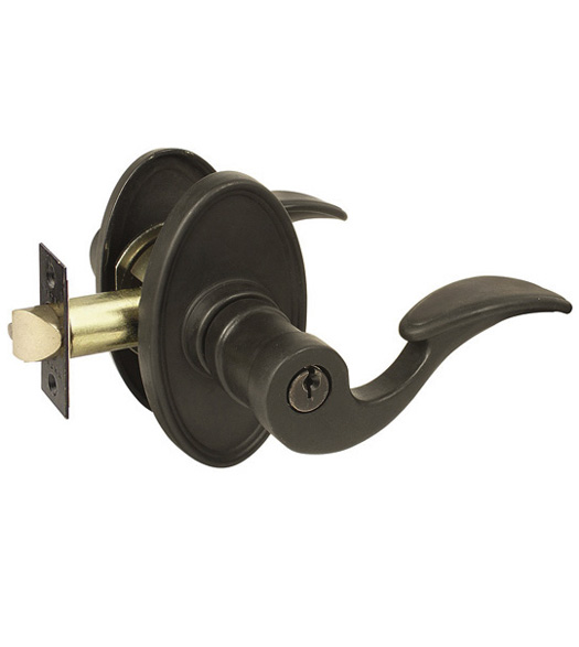 Keyed Siena Lever with Oval #14 Rosette