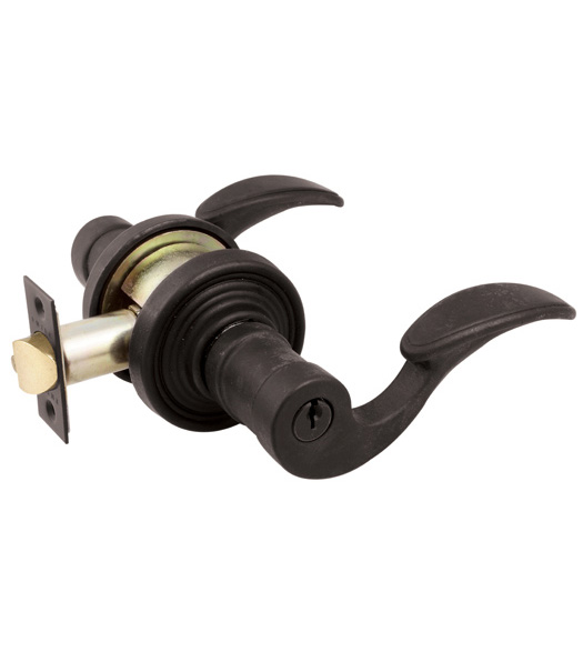 Keyed Siena Lever with Round #12 Rosette