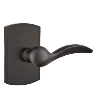 Durango Sandcast Bronze Leverset with Rectangular Arched Rose, Emtek 7050D