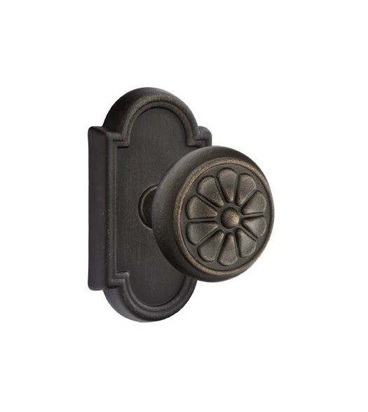 Cast Bronze Petal Knob with #11 Rose