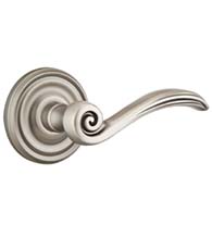 Elan Swirl Lever with Round Rose, Emtek 8050EN