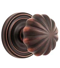 Melon Knob with Regular Rose, Emtek 8050MN