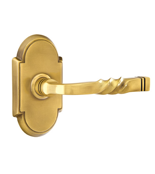 Twist Lever with Arched Rosette