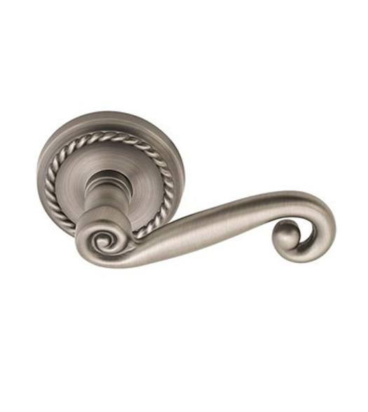 Rustic Door Lever with Rope Rose