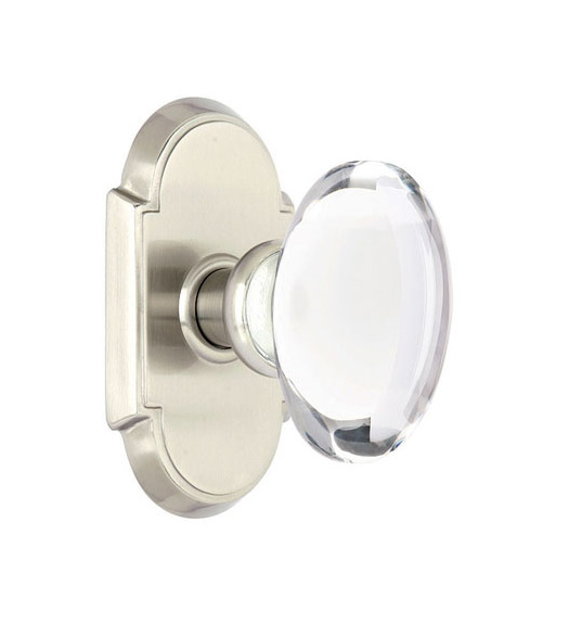 Traditional Egg Knob with Arched Rosette