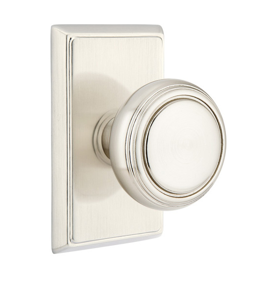 Norwich Door Knob with Rectangular Rose